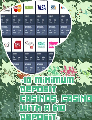 Online casino min deposit 10